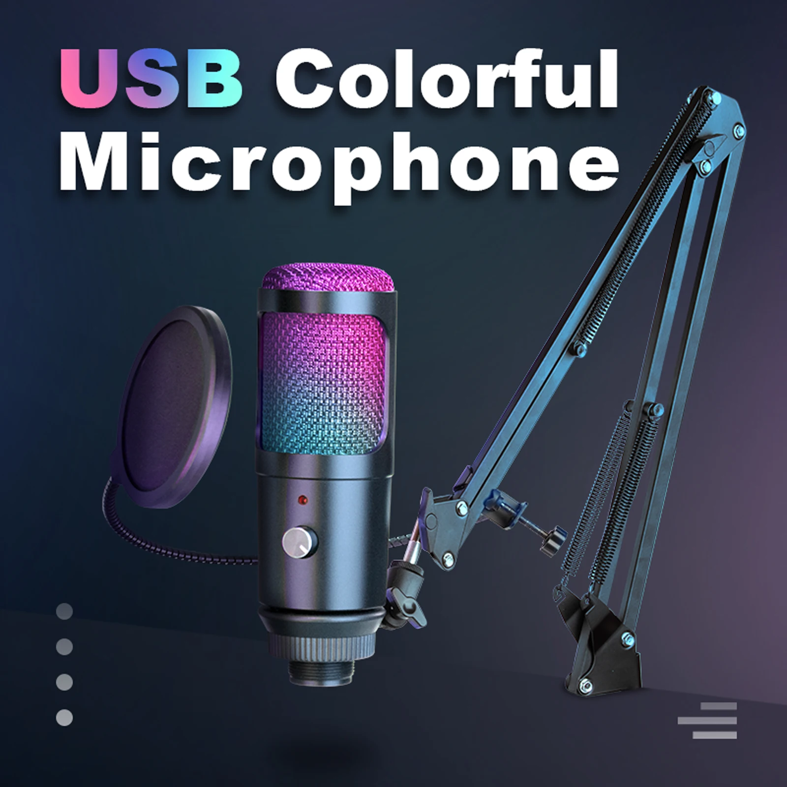 

USB Condenser Gaming Microphone Depusheng A10 Studio Professional Mic for PC Computer Recording Streaming Gaming Karaoke Singing