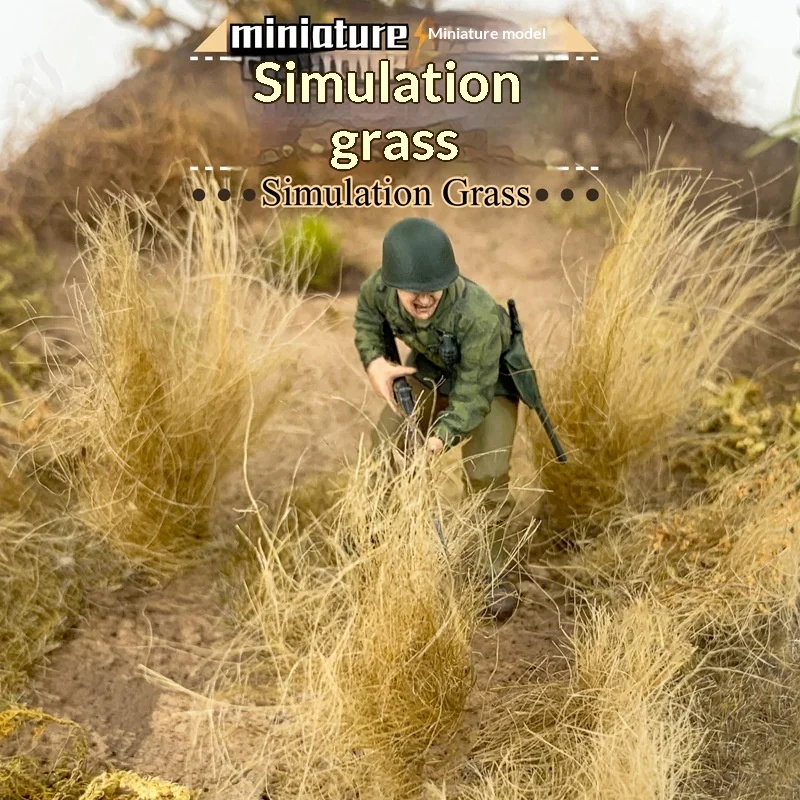 1 Box Miniature Grass Tufts Model Realistic Grass Clusters Suitable for Landscape Decoration Model City Construction Decoration