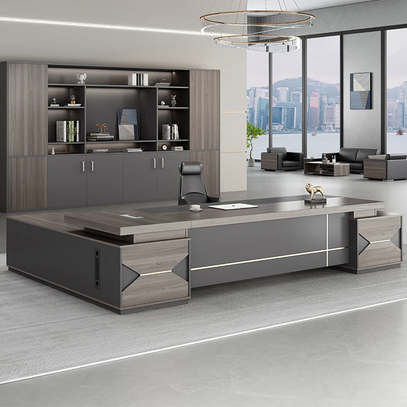 

Unique Style Luxury Wood Office Furniture Executive Office Table Boss Ceo Modern Office Desk Mesa De Escritrio Mesa De Oficina