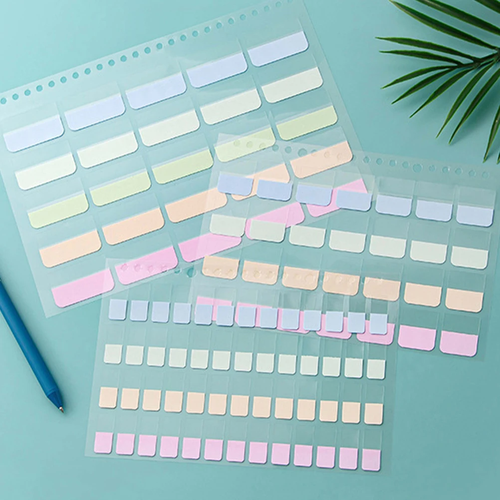 

316pcs Book Sticky Flags Transparent Page Marker Color Note Tabs Stickers Notebook Tab Pages Reference Marker Self-Adhesive Book