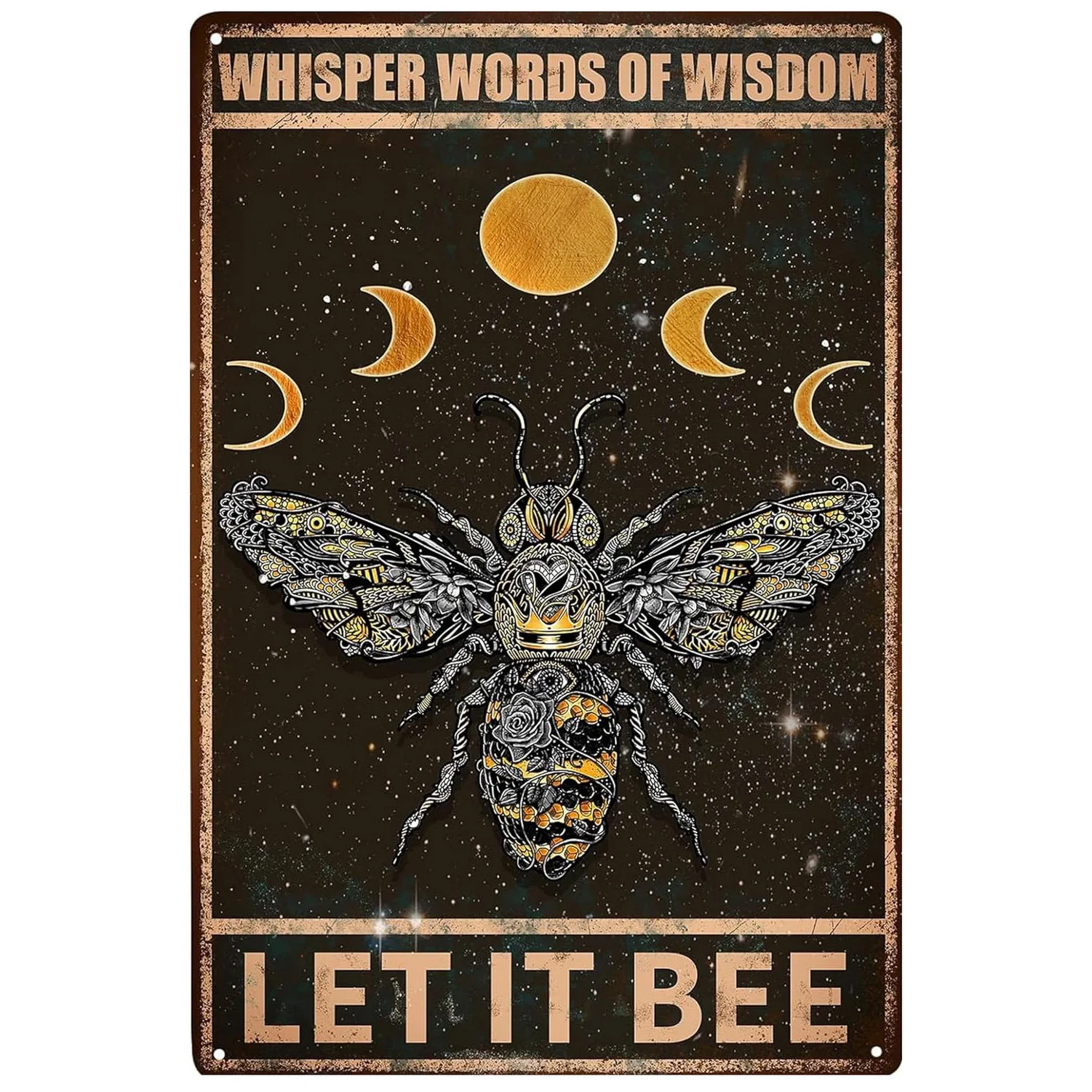 Metal Tin Signs Feeding The Bees Wall Decoration Plaque Vintage Art Poster Iron Painting for Man Cave Home Cafe Garden Club Bar