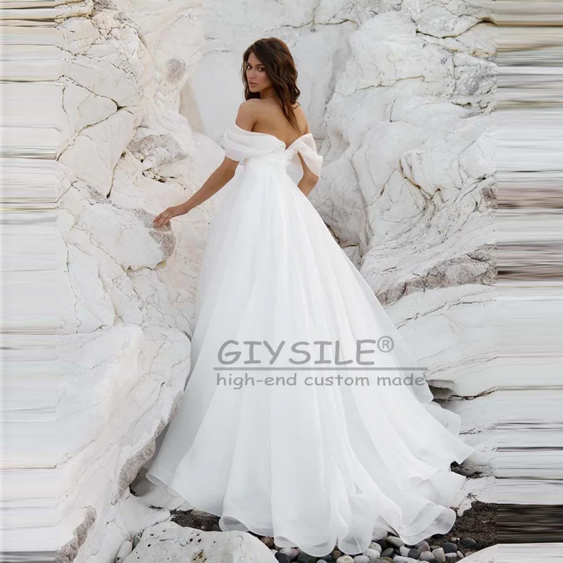GIYSILE Customized Wedding Dresses Luxury 2025 White Organza French Outdoors Yarn High End Bridal Dress vestidos de novia boda