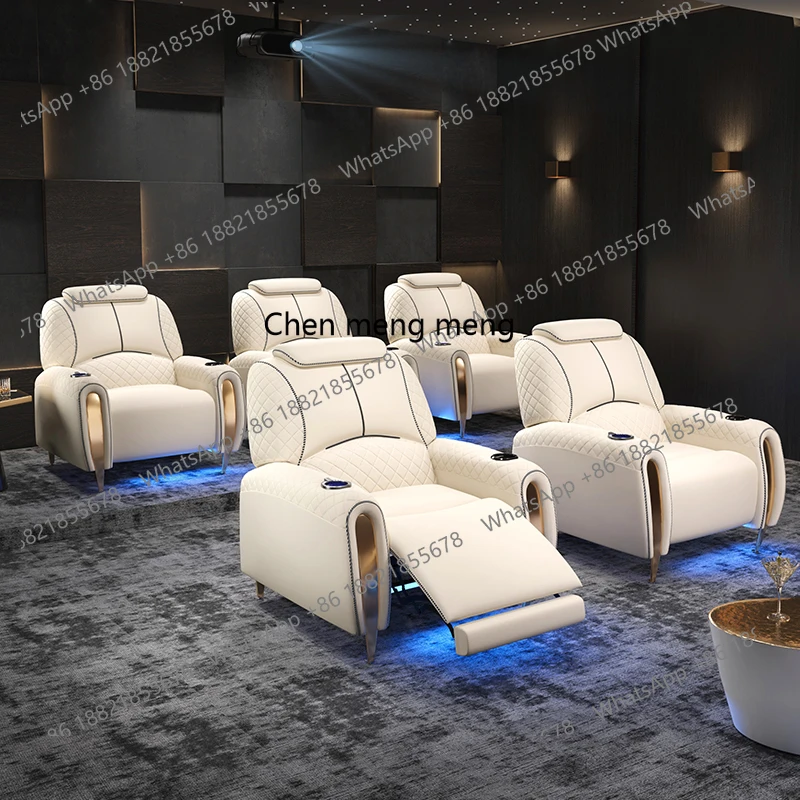 Home theater, sofa villa, audio-visual room, film and television hall, electric function viewing seats