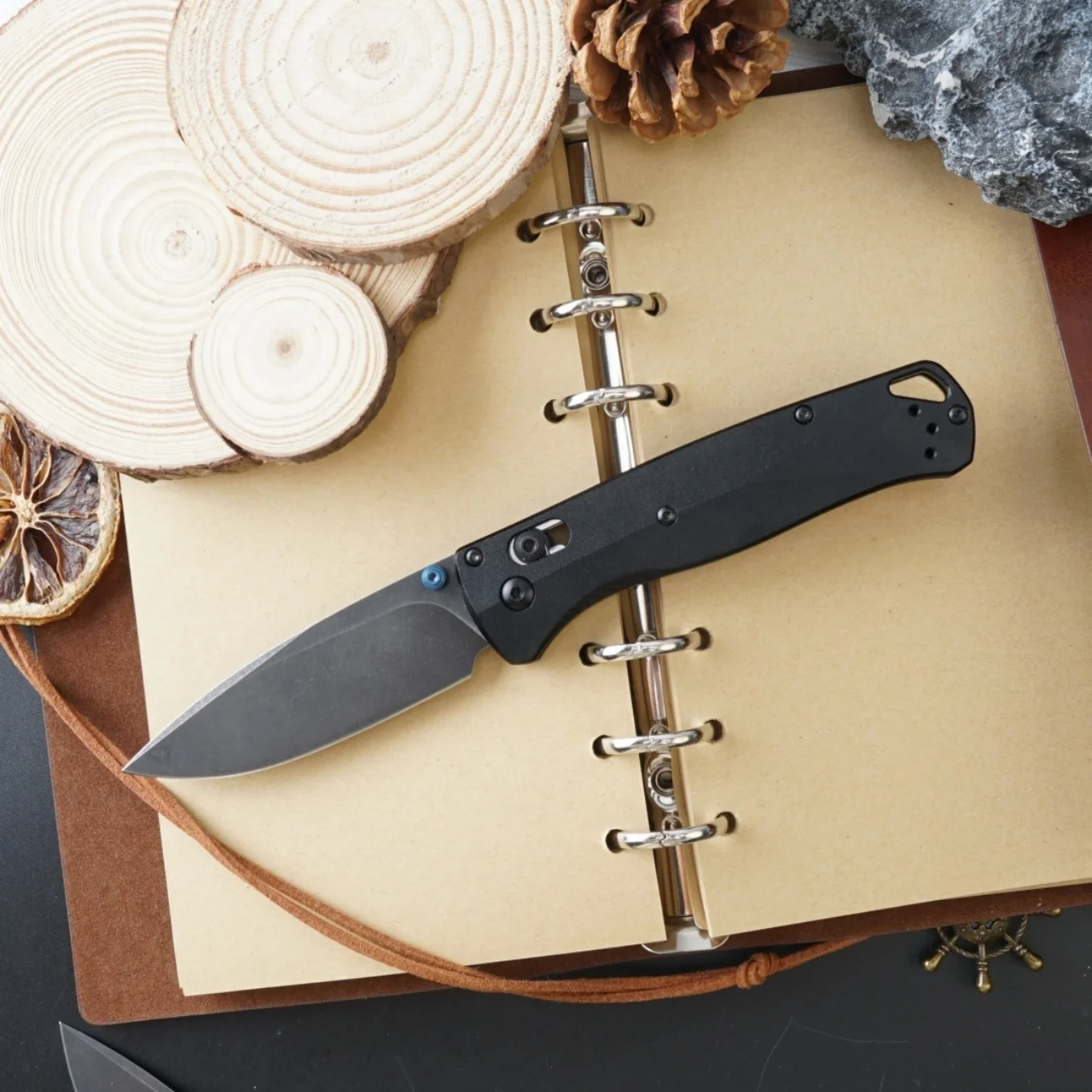 

M390 Black steel + aircraft-grade aluminum handle, tactical EDC folding knife, durable and hard-wearing knife for outdoor use, g