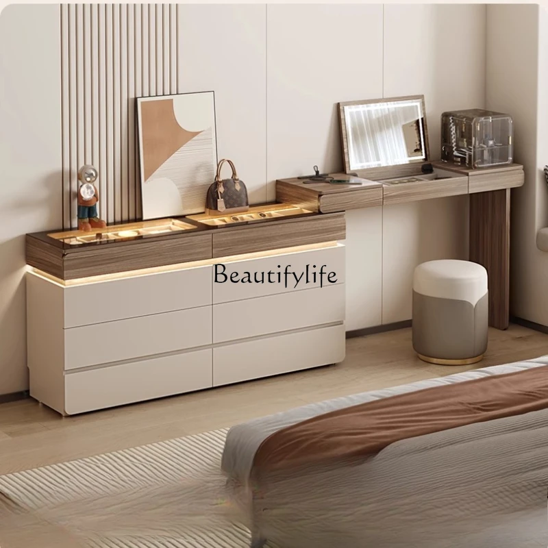 

Corner dressing table L-shaped bedside locker Bedroom chest ultra-thin