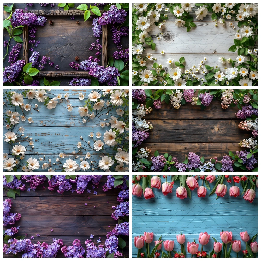 

Spring leafy plank wall background gardening plant flower garbage vintage wood wedding child birthday photography background