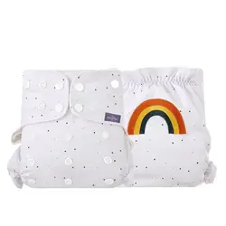 HappyFlute One Piece Set 3-15KG Diaper Cover Newest Adjustable Printing Waterproof&Reusable Baby Pocket Nappy