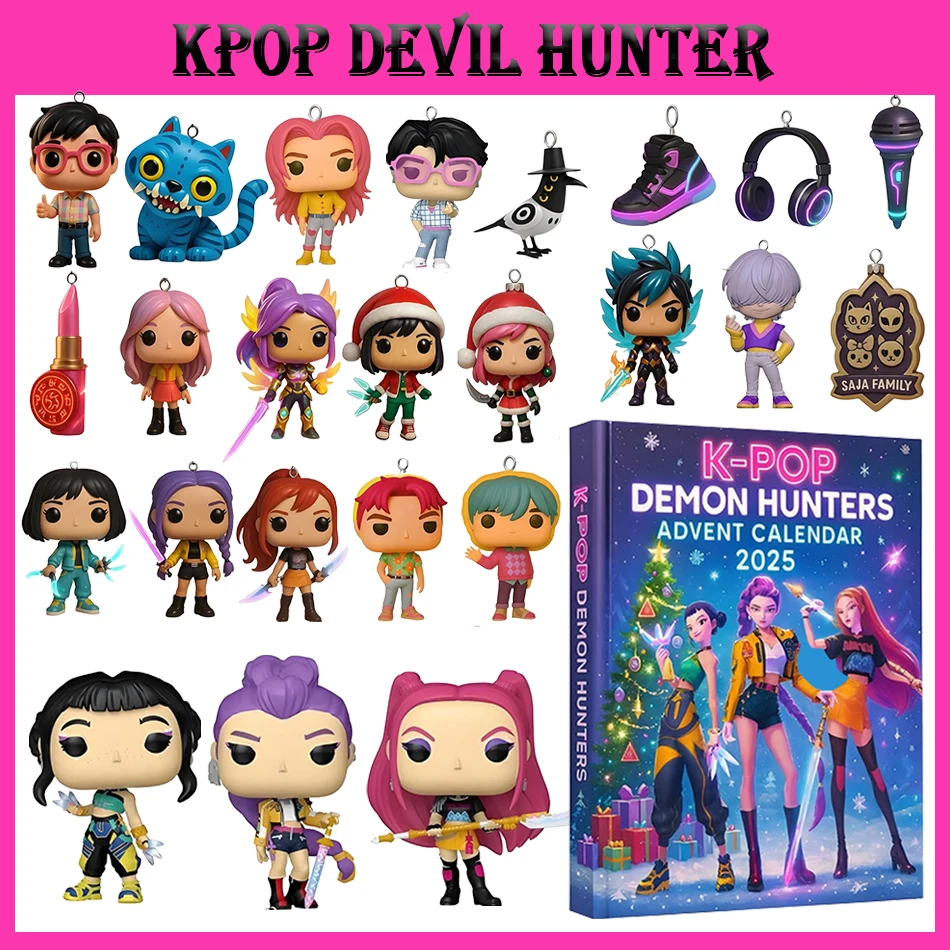 شيطان هنتر شجرة عيد الميلاد زخرفة Kpop نمط مجيء صندوق أعمى لطيف القوطية عطلة ديكور للمراهقين والنساء هدية