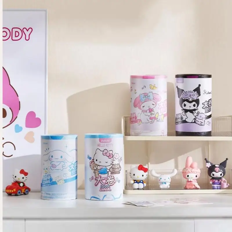 

Sanrio Drawstring Trash Bag Cartoon Not Easily Broken Leak Proof Handheld Kawaii Kitchen Toilet Home Furnishing Trash Bag New