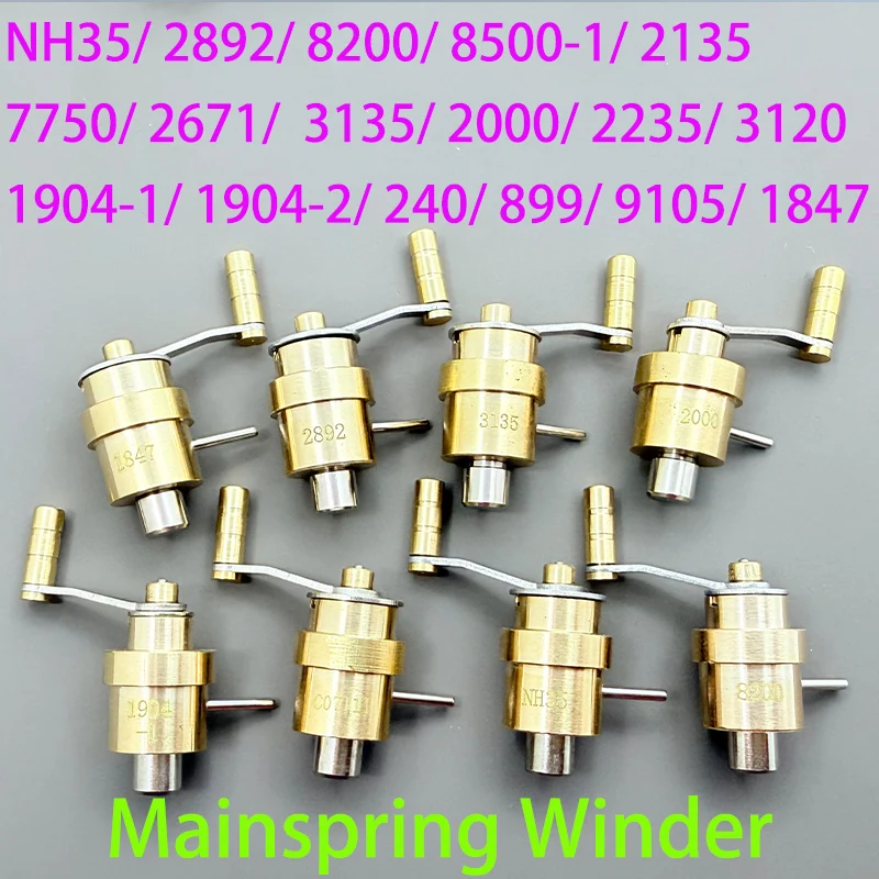 Mainspring Winder Set Metal Watch Repair Tool fit NH35 2892 7750 8200 8500 2000 C07111 3135 L888 movement DIY Watchmaker Tools