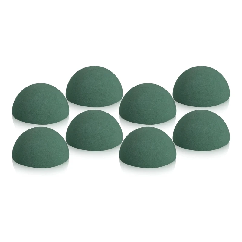 8Pcs Floral Dry Foam Half Balls Half Round Foam Block For Wedding Bouquets 15UB