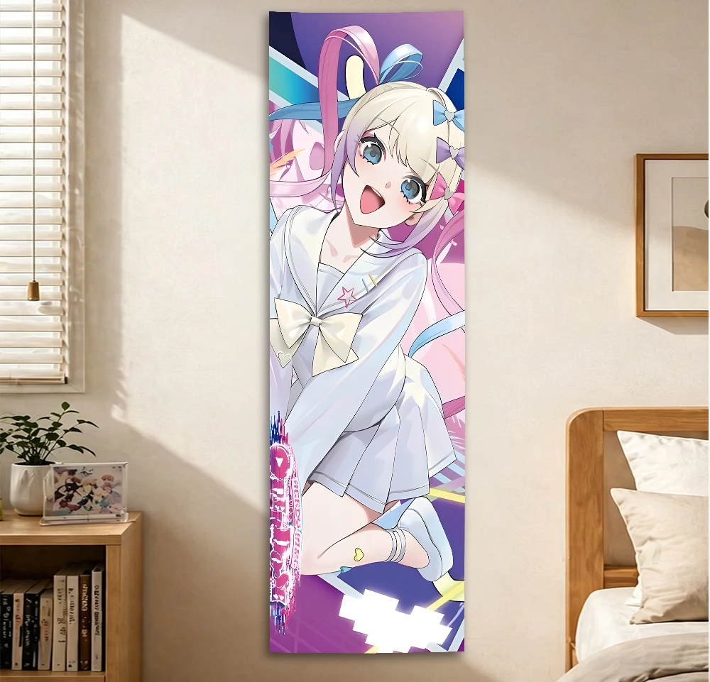 KAngel Needy Girl Overdose Tapestry, Ame-chan Anime Wall Art, Colorful Vertical Room Decor for Fans