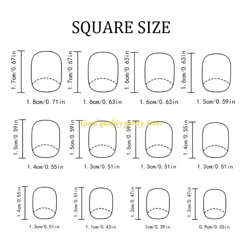 M4YA エレガントなフレンチホワイトグリッタースクエアフェイクネイルショート光沢プレスオン24個