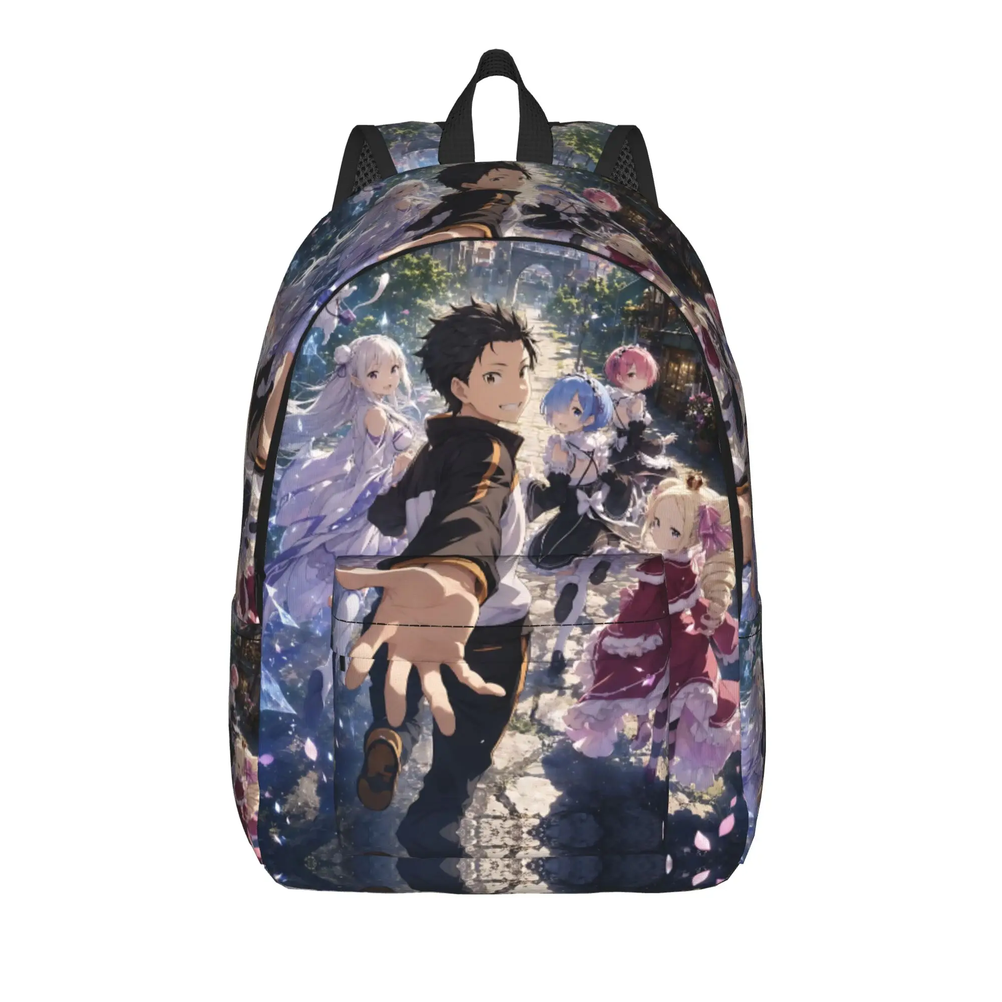 Fashion Re ZERO Anime Backpack  Mochilas Super Quality For Work Office Retro Washable Rucksack