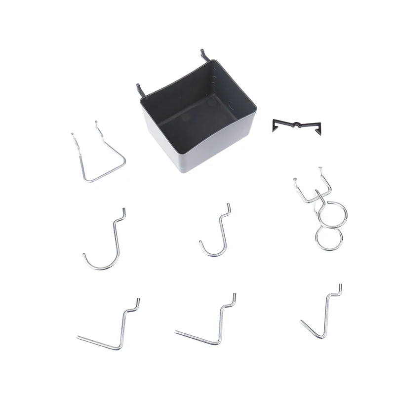 81Pcs Pegboard Hooks Assortment With Pegboard Bins Peg Locks Tools Organizers