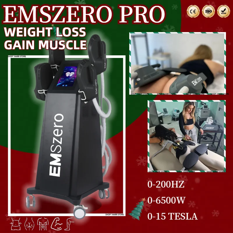 Professional EMSzero Body Shaper 6500W Muscle Stimulator 200Hz EMS RF Slimming Equipment Fat Removal Massage Fitness