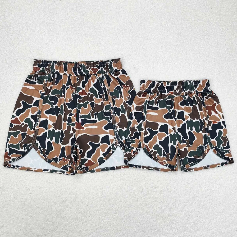 Boutique Mommy and Me Bottoms Baby Girls Camo Shorts Fashion Adult Women Shorts Summer Kids Clothing Girls Shorts Family Wear