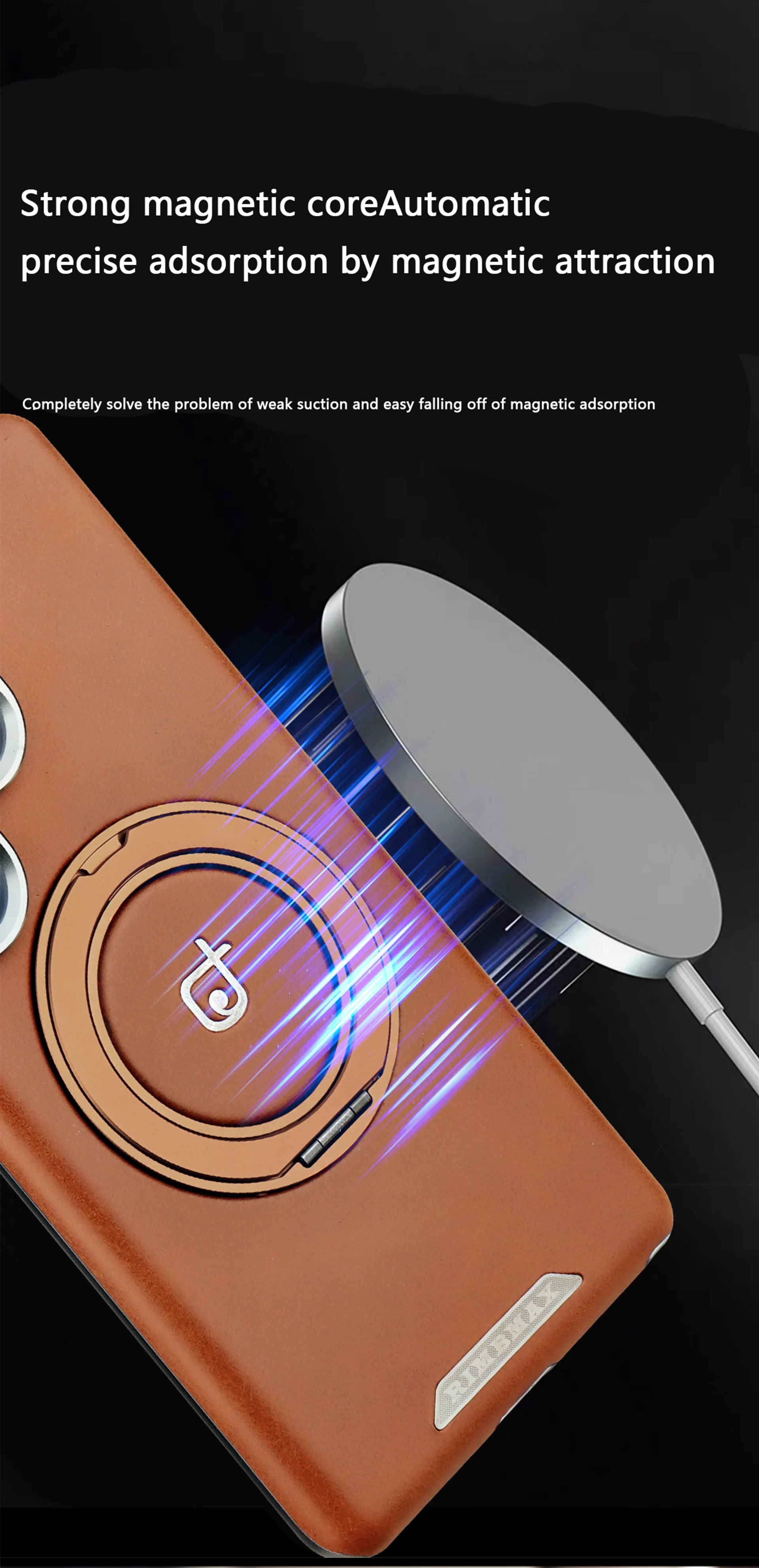 

Luxury magnetic anti-drop phone case for Samsung S25 24 23 Ultra， S25 24Pro, 360-degree rotating stand case