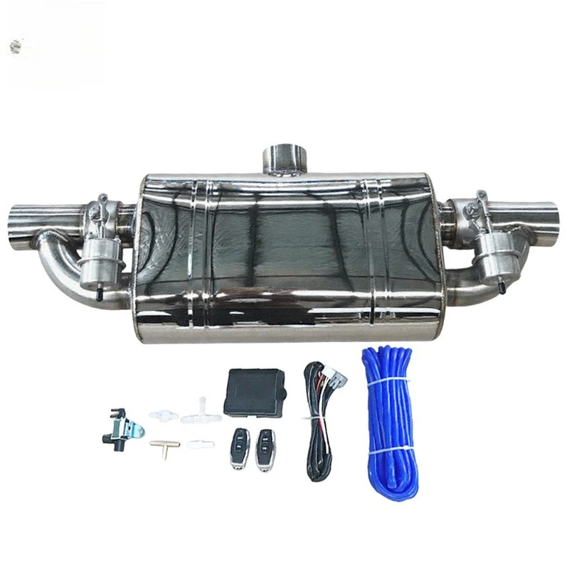 Universal Car Remote Control High Quality Exhaust Valve Dual Outlet Electric Vacuum Valve Muffler