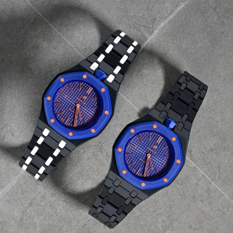 Bioceramic Integrated Protective Case Watch Strap for Swatch X AP Royal Pop Watchband Replace Accessories Modified Bracelet