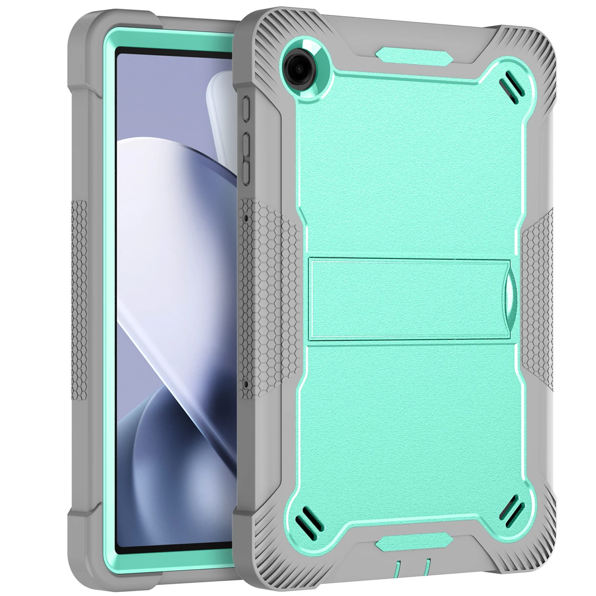 

Armor Case for T-Mobile Revvl Tab 2 10.1 Inch 2025 Tablet Stand Cover for Revvl Tab2 5G 10.1" Built-in Kickstand PC Silicon Case