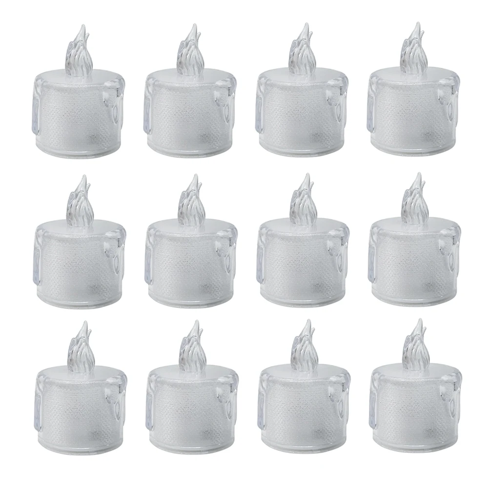 

12pcs LED C les Plastic C shaped Lamps Decorative Lights Halloween Party Wedding Festive Atmosphere Desk Decoration LED