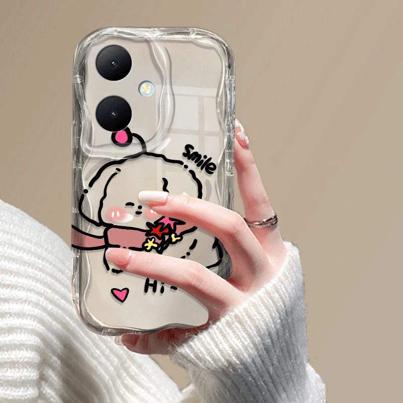 Flexible TPU Case For vivo V60 Lite 5G Shockproof Dog Pattern Protective Back Cover Fundas