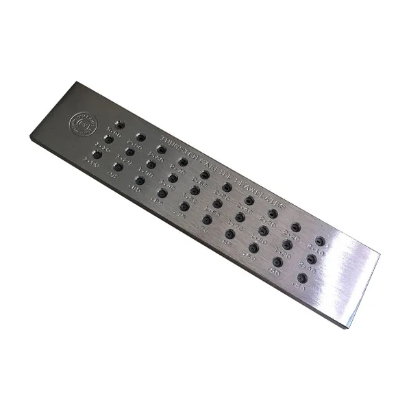 Placa de dibujo de carburo de tungsteno rectangular redonda