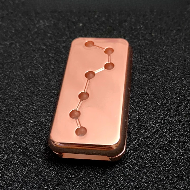 Carte de poussée magnétique lumineuse, curseur mécanique, plaque de poussée en métal, pièce haptique EDC, jouet sensoriel Anti-Stress, Anti-anxiété