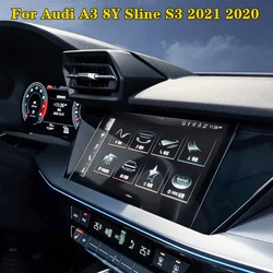 For Audi A3 8Y Sline S3 2021 2020 Sedan Hatchback Car Navigation Tempered Glass Film Screen Protector Film Auto Accessories