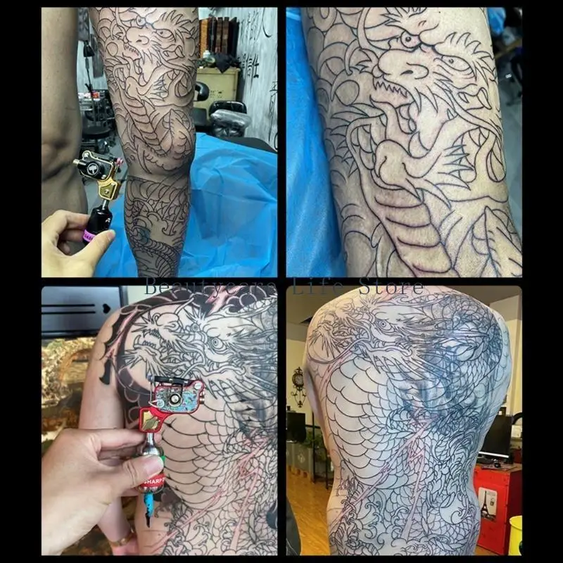 

652C Liner Shader Tattoo Machine Adjustable Strong Motor Tattoo Machine Interfaces Microblading Permanent Tattoo Device