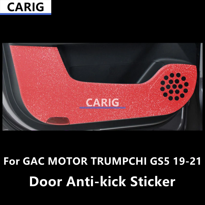 For GAC MOTOR TRUMPCHI GS5 19-21 Door Anti-kick Sticker Modified Carbon Fiber Interior Car Film Accessories Modification