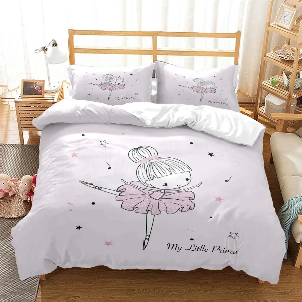 

Ballet Girls Minimalist Fashion Bed Three Piece Set soft and comfortable Comforter bedding sets Customizable for girl