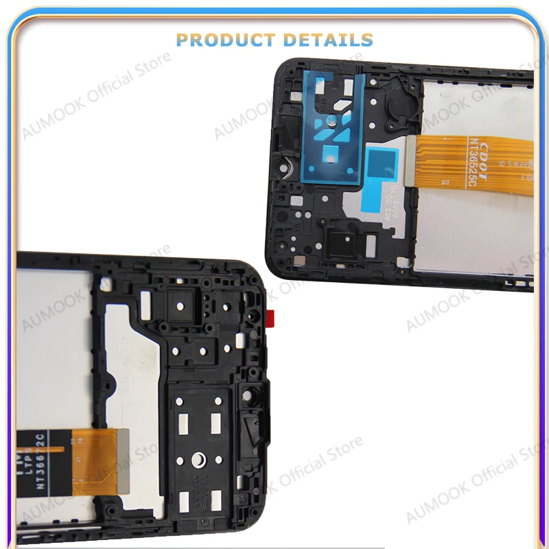 Pantalla LCD para Samsung Galaxy A13 4G A137 A13 5G Touch Screen Digitizer Assembly A135F A136U A137F LCD Screen con marco 6
