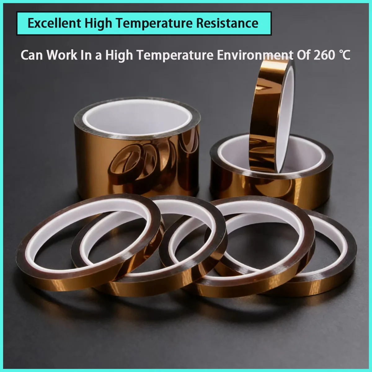 High temperature resistant polyimide tape insulation tape width 3-100mm 3D printing board protection