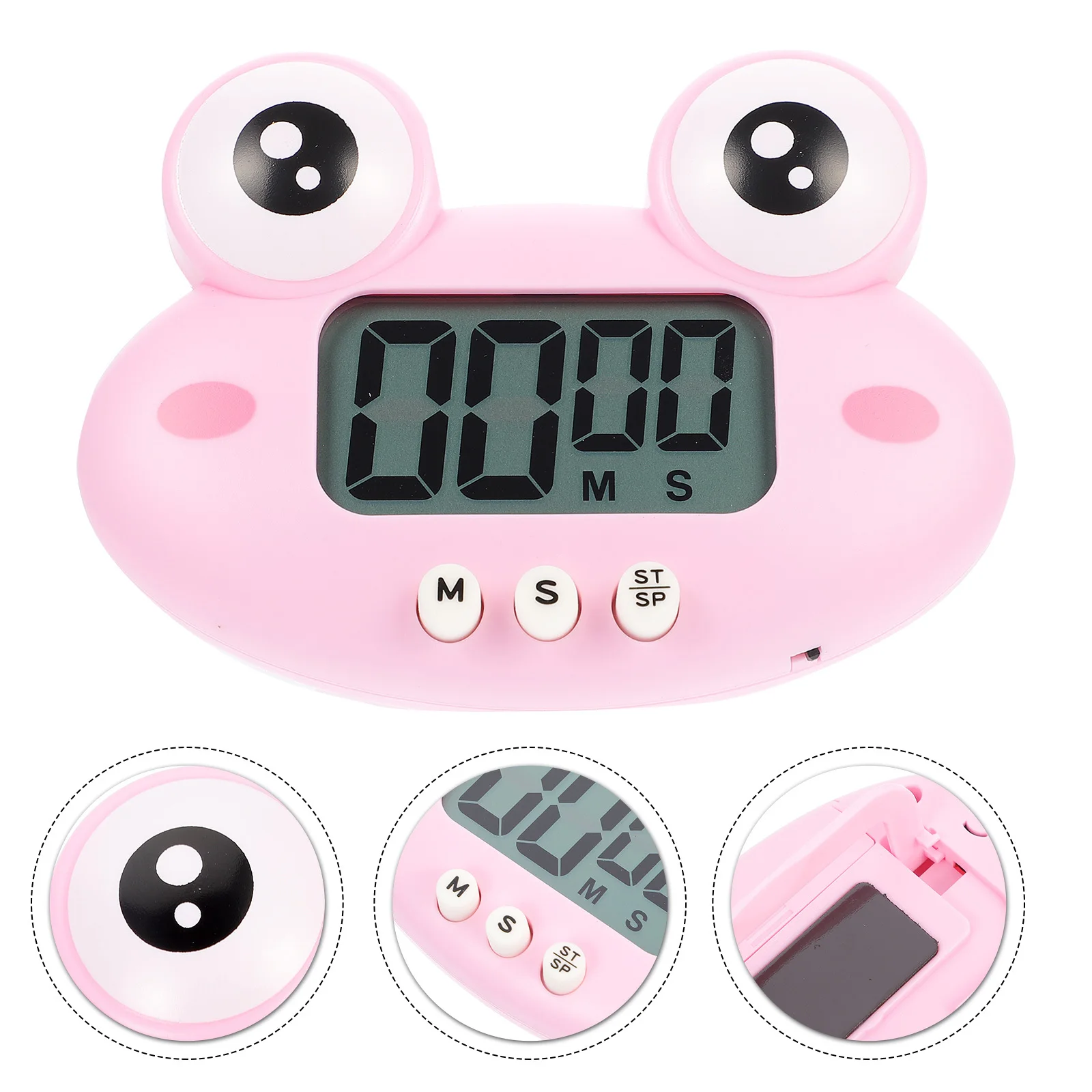 

Lovely Frogs Shaped Timer Manager for Study and Work Simple to Operate Cartoon Design for Kids and Adults Electronic Timer
