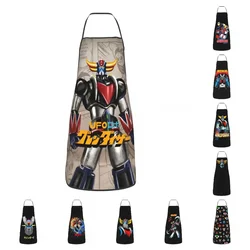 Unisex Grendizer Anime Kitchen Chef Cooking Baking Apron Women Men UFO Robot Goldorak Tablier Cuisine for Painting