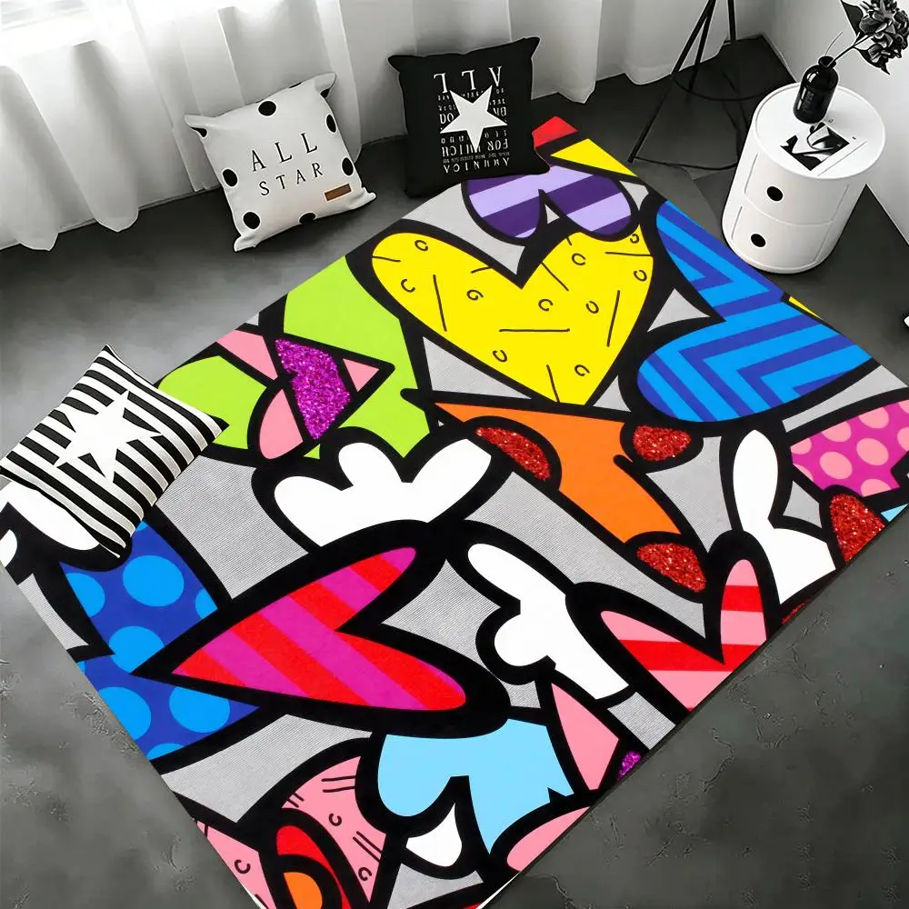 Floor Mat Suitable for home decor, non-slip flannel mat for kids, ideal as a gift. R-Romero Brittos