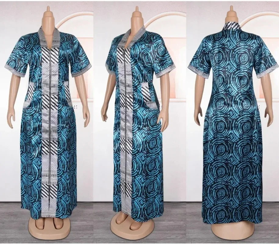 

African Turkey Plus Size Dresses For Women 2024 Autumn Wedding Party Gown Muslim Kaftan Abaya Ankara Dashiki Outfits Boubou