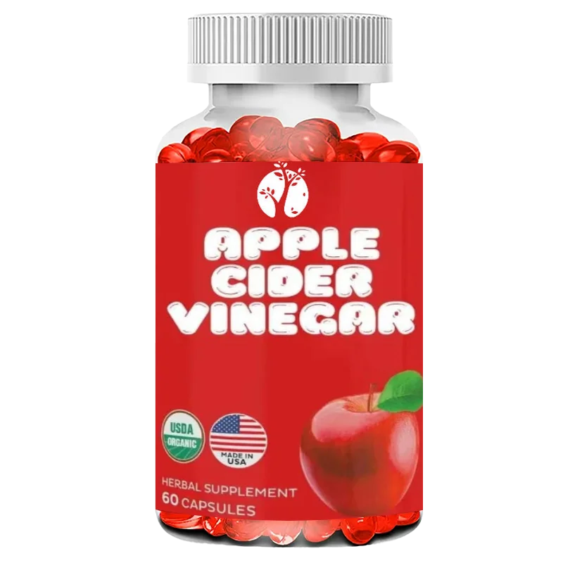 

Капсулы с уксусом Apple Cider, 1000 мг, органическая травяная добавка | 60 капсул