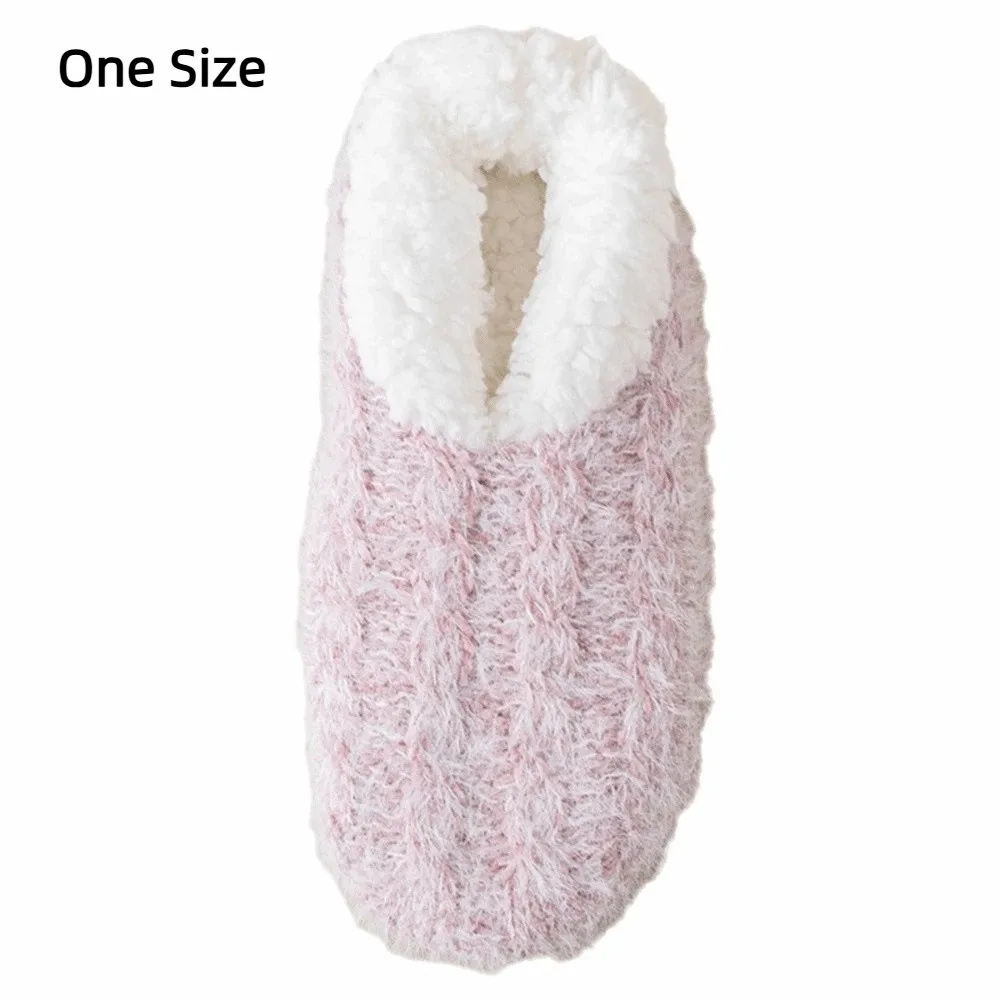 Warm Thickened Lamb Velvet Socks Solid Colors Low Tube Winter Socks Indoor Anti-Slip Floor Socks Men