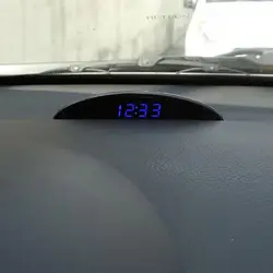 Practical Electronic Clock 3-in-1 Function Sturdy Car Thermometer LED Car Digital Clock