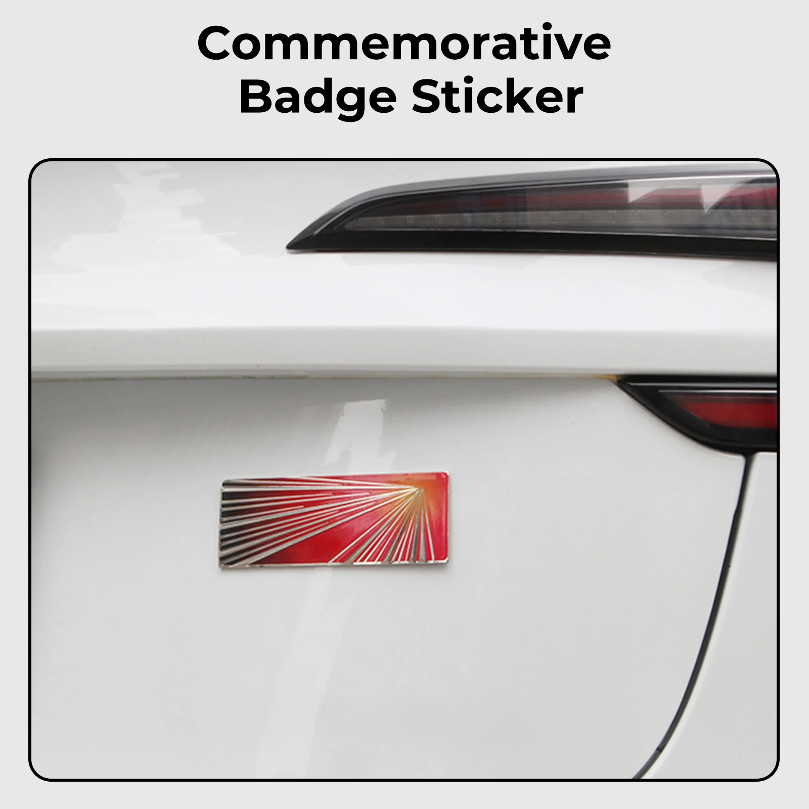 

Car Emblem Sticker for Tesla Model Y Juniper 2025 Trunk Badge Decals For Tesla Model 3 Highland Model Y S X 2017-2025