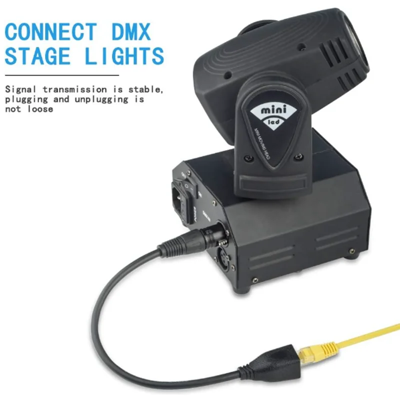 0.5m-1.5m Large DIN 5pin Male to Female to RJ45 Female 8p8c Audio Connection Cable MIDI to RJ45 Adapter Cable