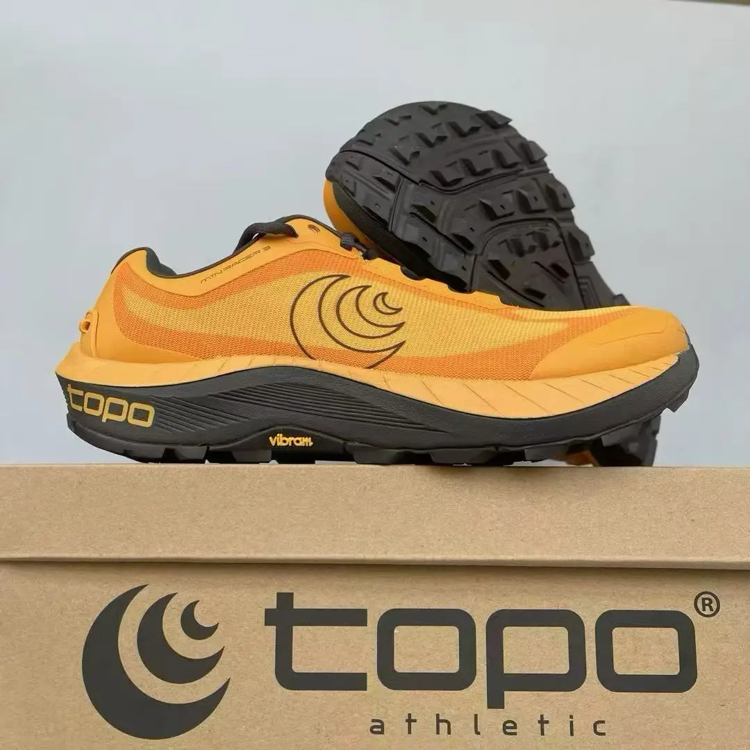 

Topo all terrain off-road running shoes breathable mesh Vibram sole outdoor hiking cushioning outdoor hiking shoes, sports shoes