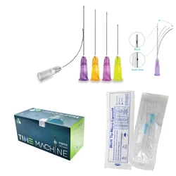 Disposable Blunt-tip Cannula for filler injection 14G 90MM 18/21/22/ 23/ 25/ 27/ 30G uric acid facial filling nose slight blunt