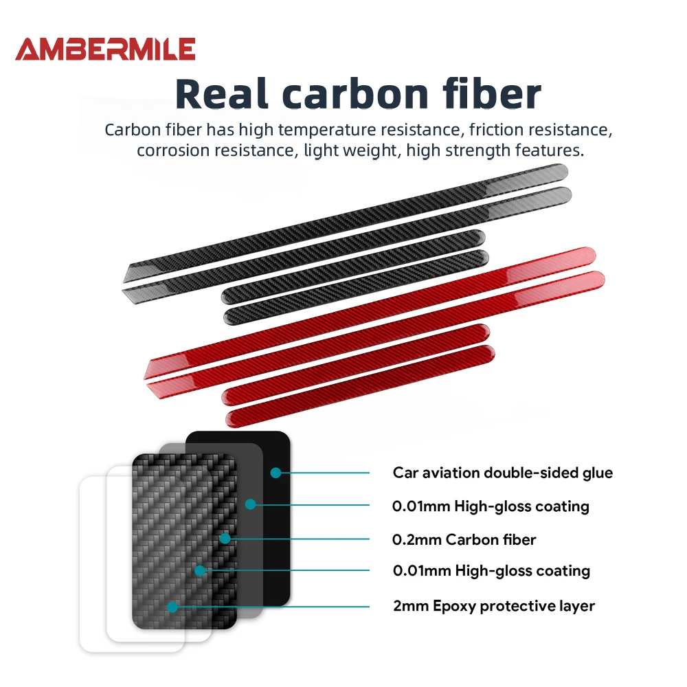 For Mini S F66 F67 2024 2025 Car Door Decorative Strips Interior Sticker Real Soft Carbon Fiber Panel LHD RHD