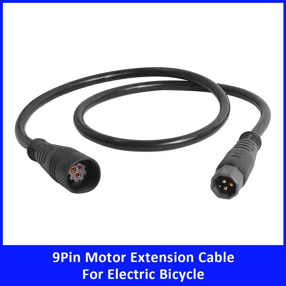 

9-контактный удлинитель двигателя для электрического велосипеда 750 Вт/1000 Вт, электрический велосипед, разъем линии двигателя, аксессуары, запасные части