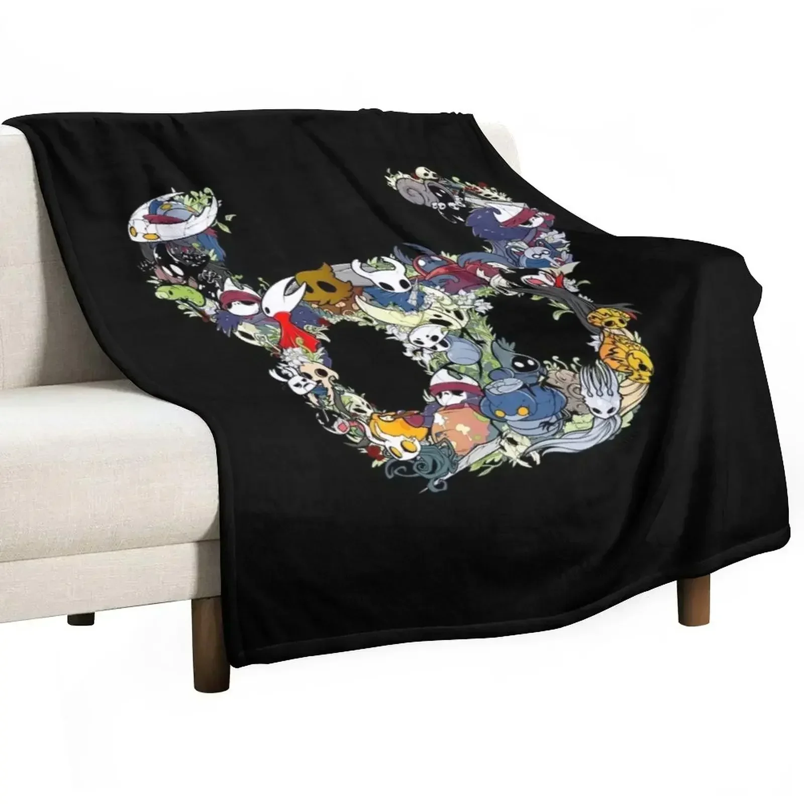 Hollow Crew (Mask) Throw Blanket Stuffeds Plaid Thermals For Travel Sofa Quilt Bed Fashionable Blankets For Sofas Blankets