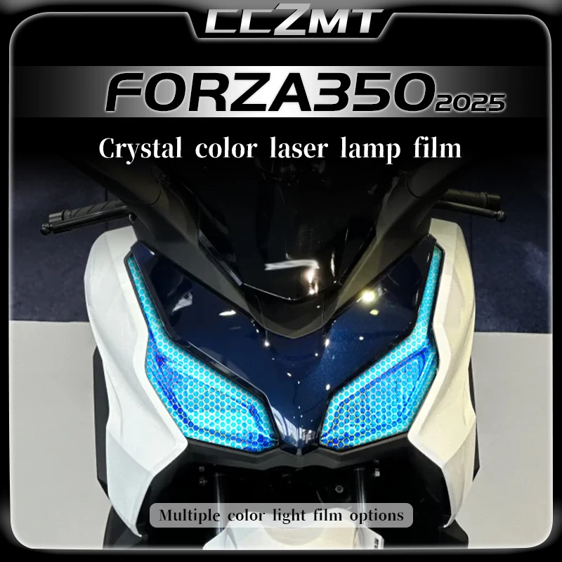 

For Honda Forza 350 FORZA 350 forza350 NSS350 2025 Honeycomb Laser Lamp Film Smoked Black Tail Lamp Film Sticker Accessories